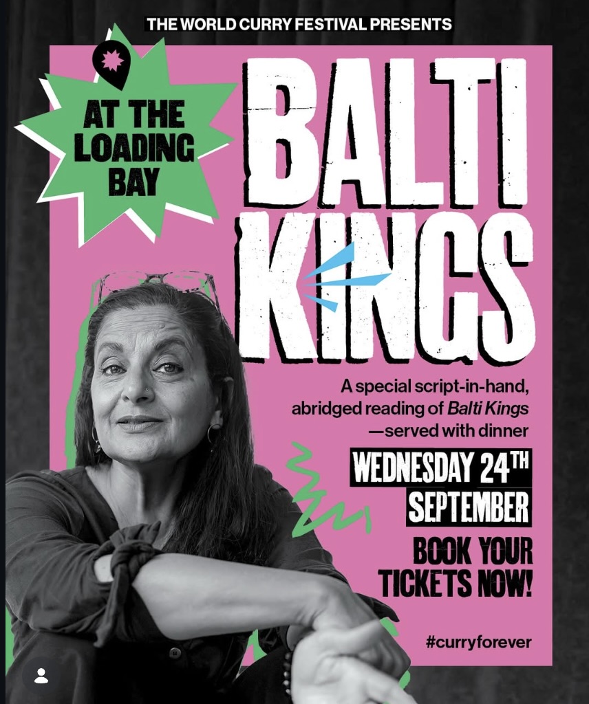 Balti Kings — a script-in-hand abridged reading served with dinner, Wednesday 24th September at The Loading Bay